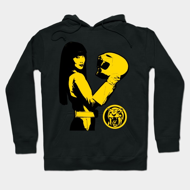 MMPR Yellow Ranger Hoodie by CELTICFAN34